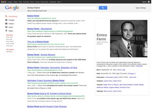 Search results in the Late 2011-Early 2012 layout